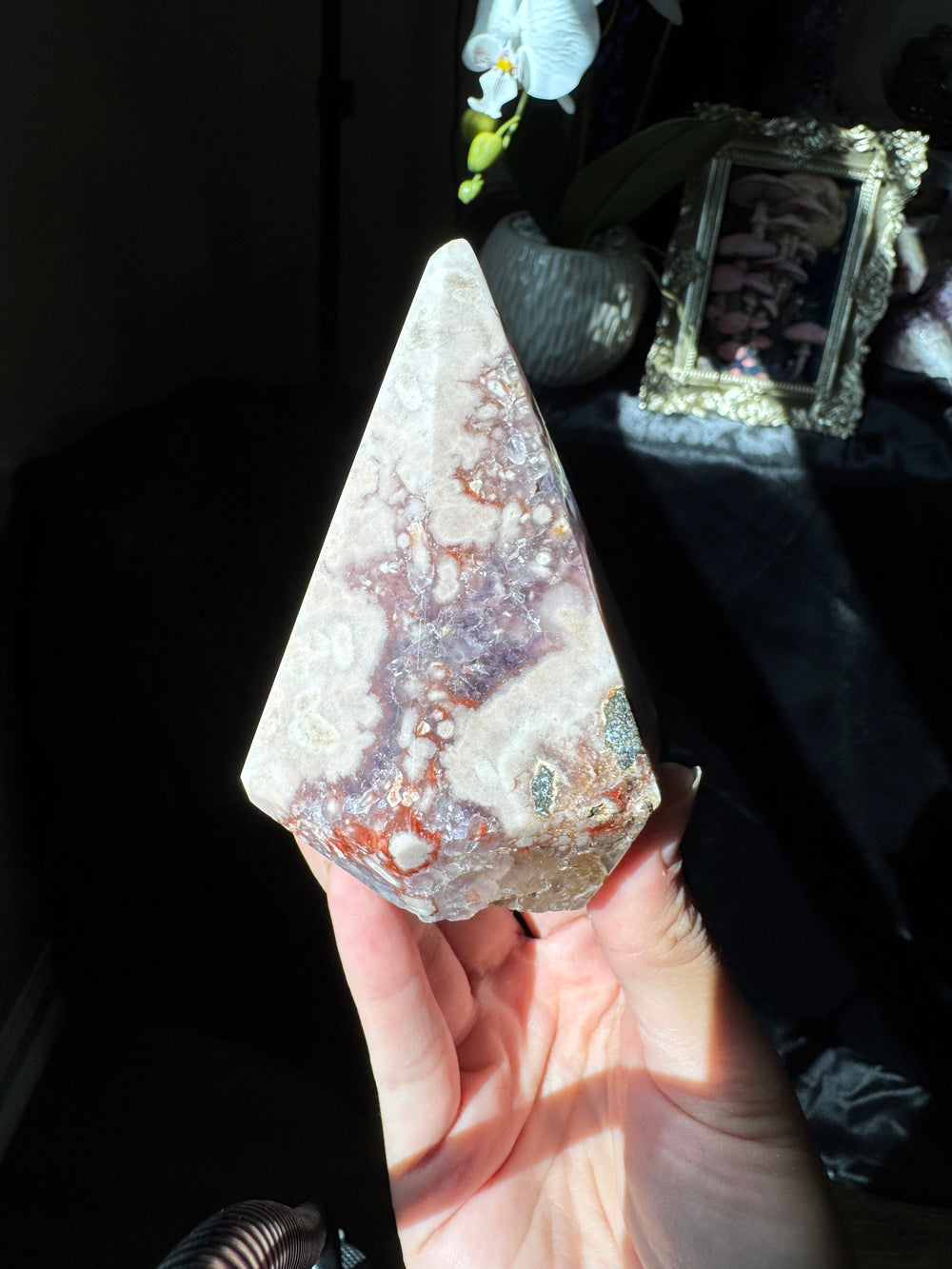 Pink Amethyst Diamond Point