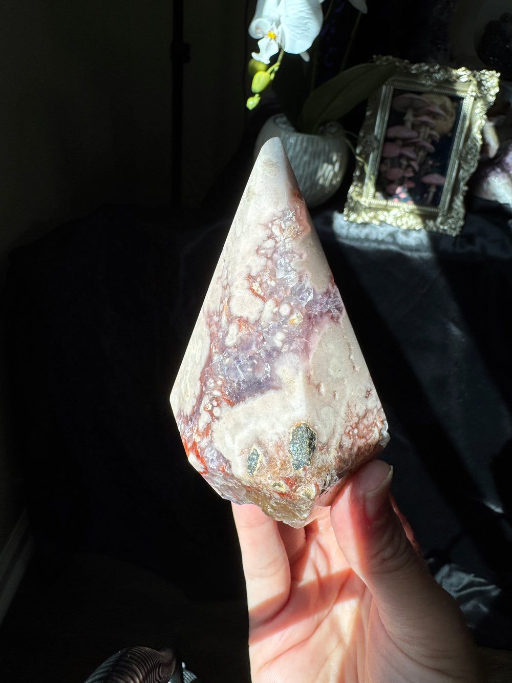Pink Amethyst Diamond Point