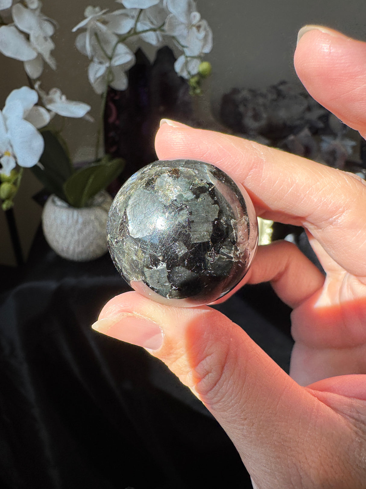 Mini Midnight Labradorite Spheres