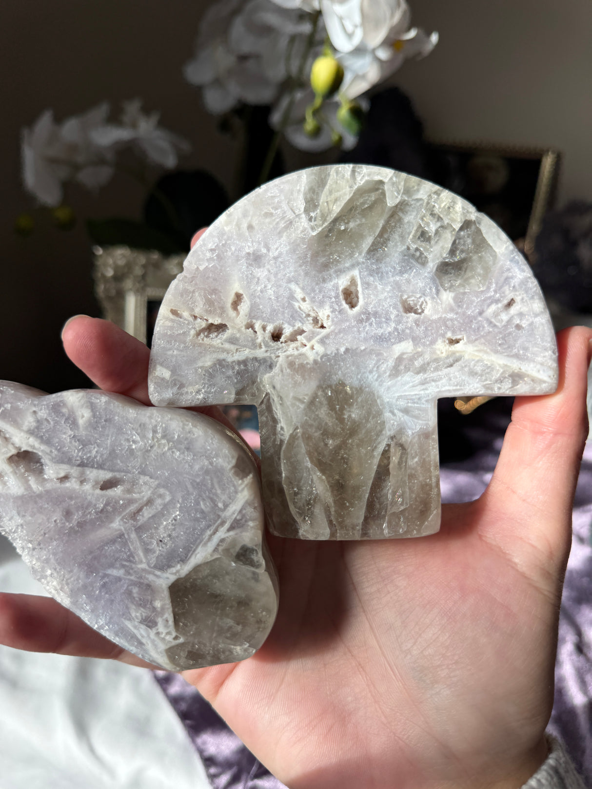 Lavender Pink Amethyst Mushroom Cloud Set