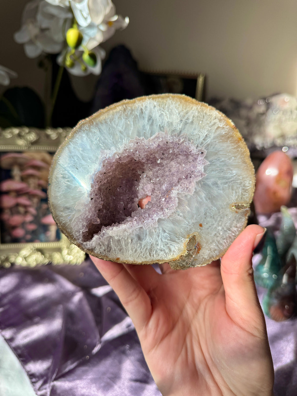 Lavender Amethyst Geode