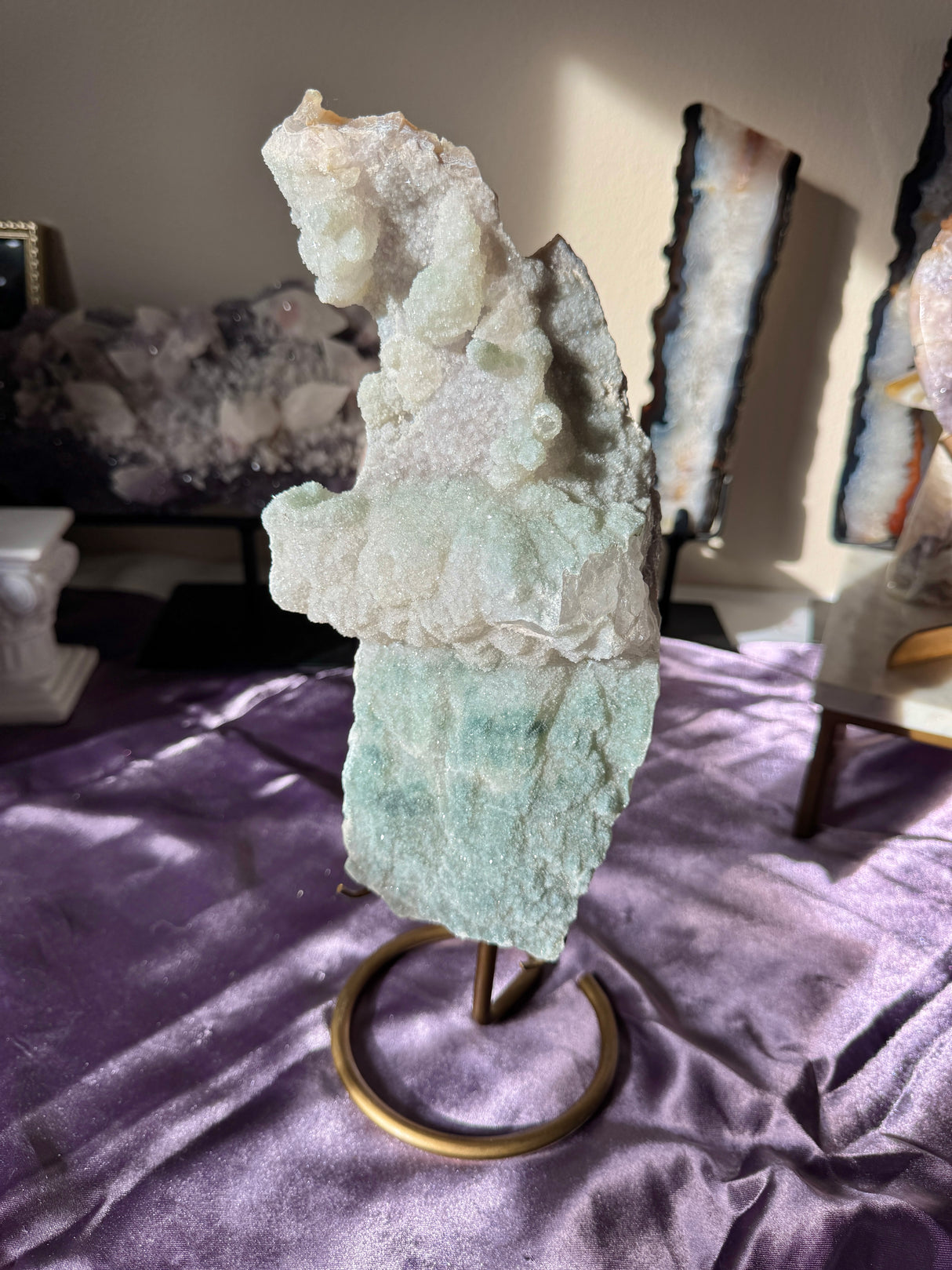 Druzy Rainbow Amethyst Slab