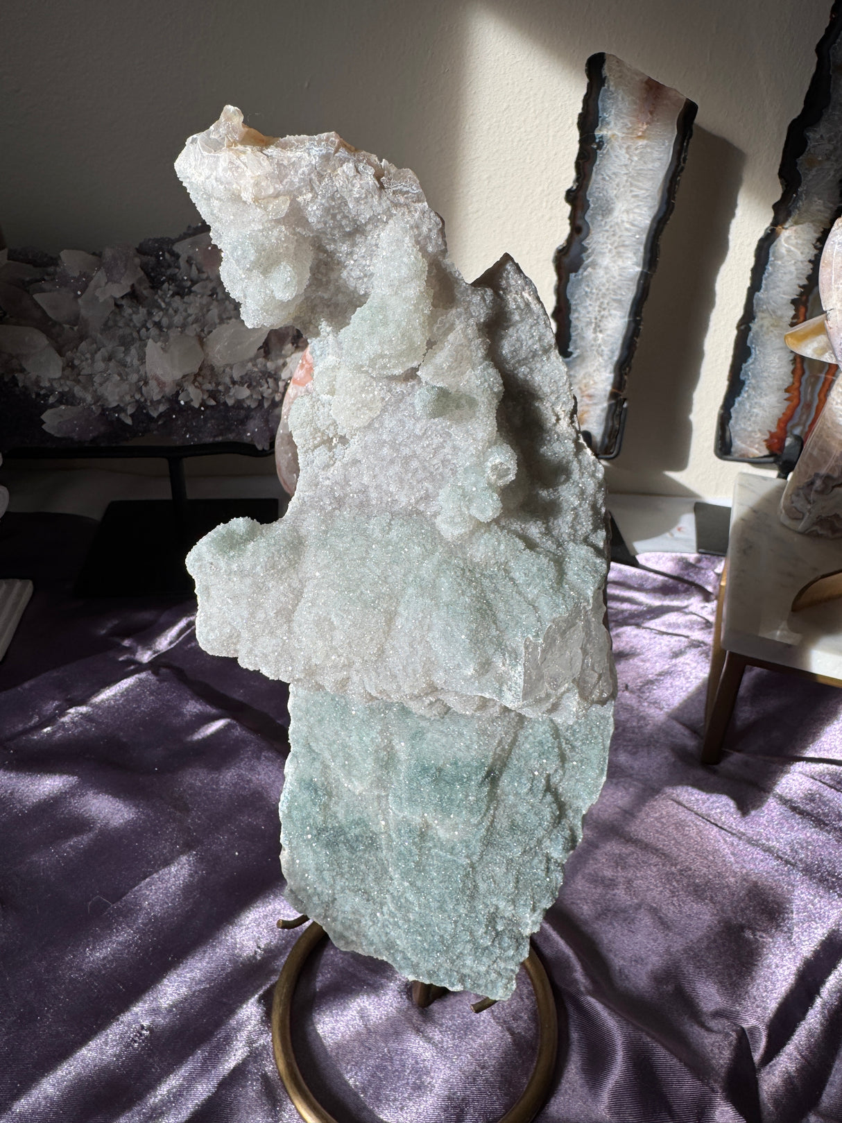 Druzy Rainbow Amethyst Slab