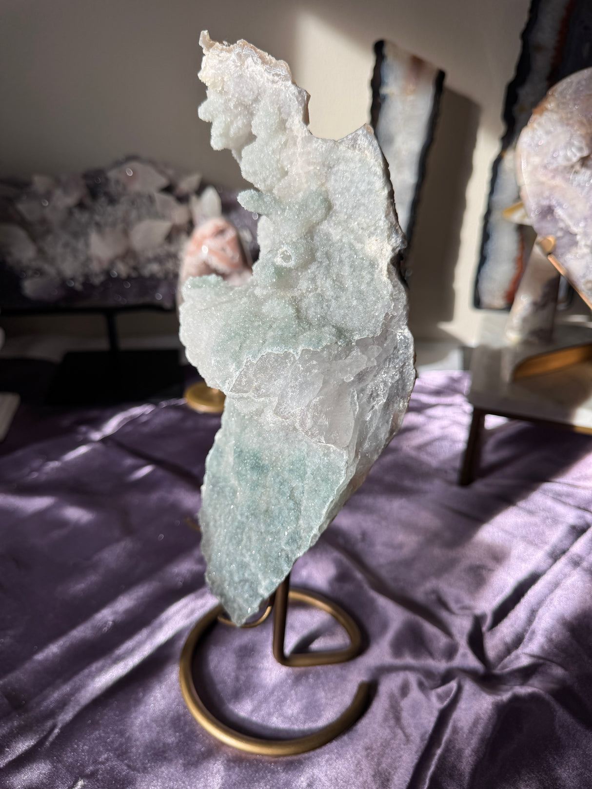 Druzy Rainbow Amethyst Slab