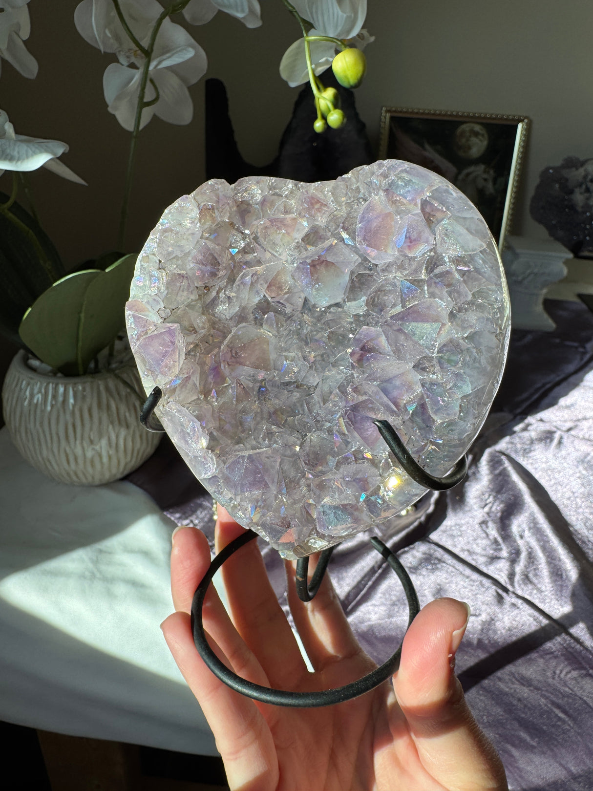 Aura Amethyst Heart