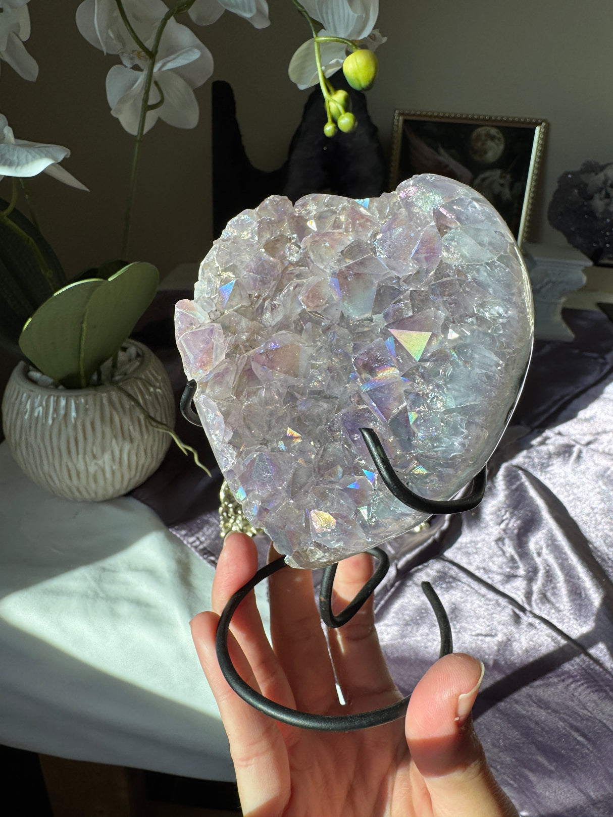Aura Amethyst Heart