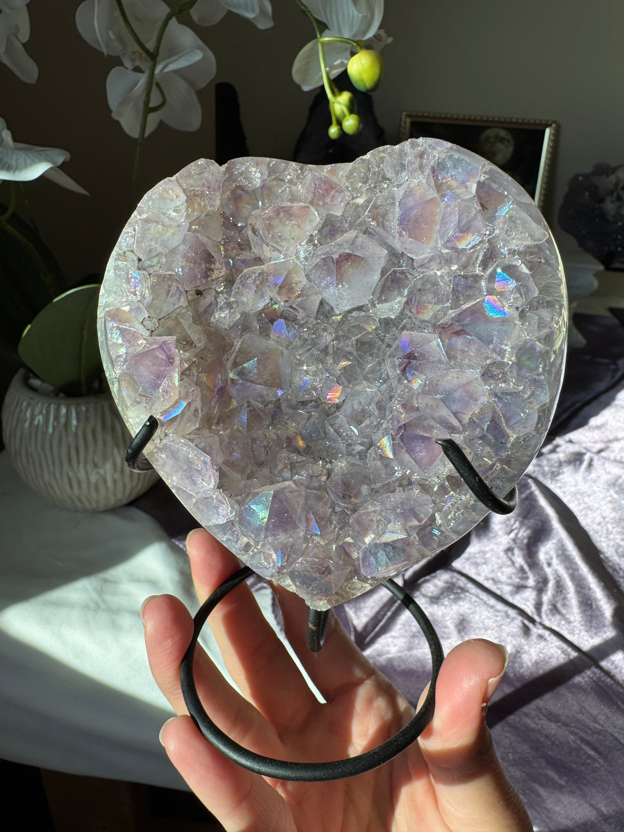 Aura Amethyst Heart