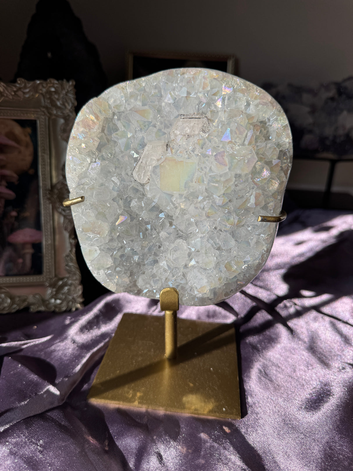 Angel Aura Quartz Free Form with Calcite