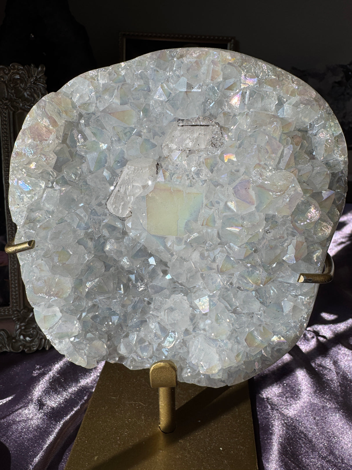 Angel Aura Quartz Free Form with Calcite