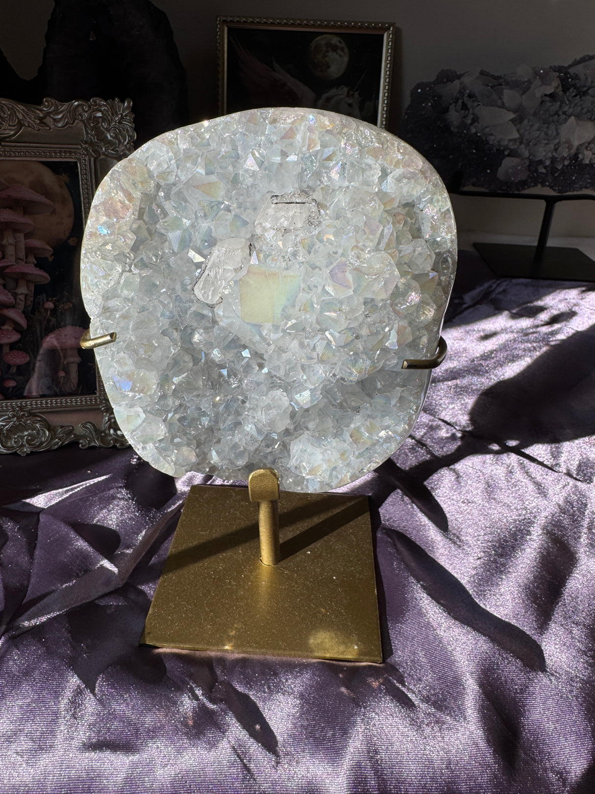 Angel Aura Quartz Free Form with Calcite
