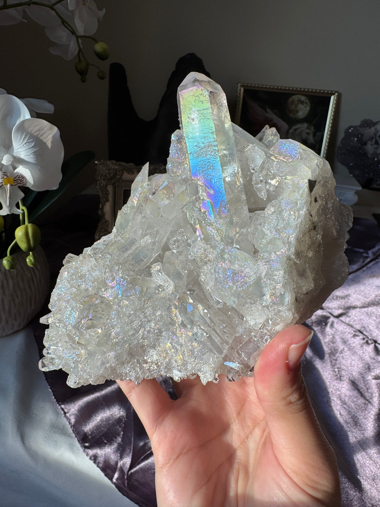 Aura Brazilian Quartz Cluster