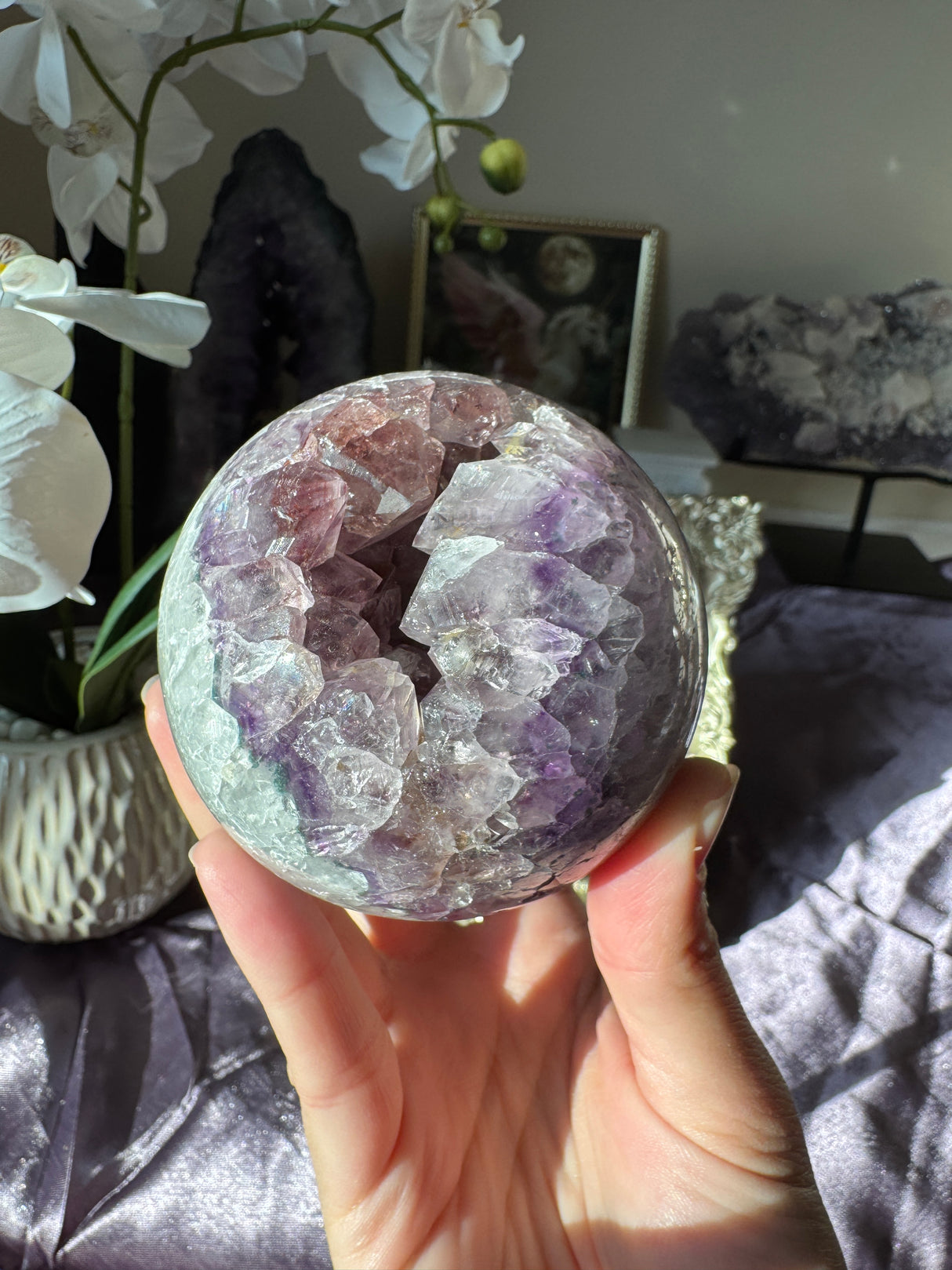 Unicorn Amethyst Sphere