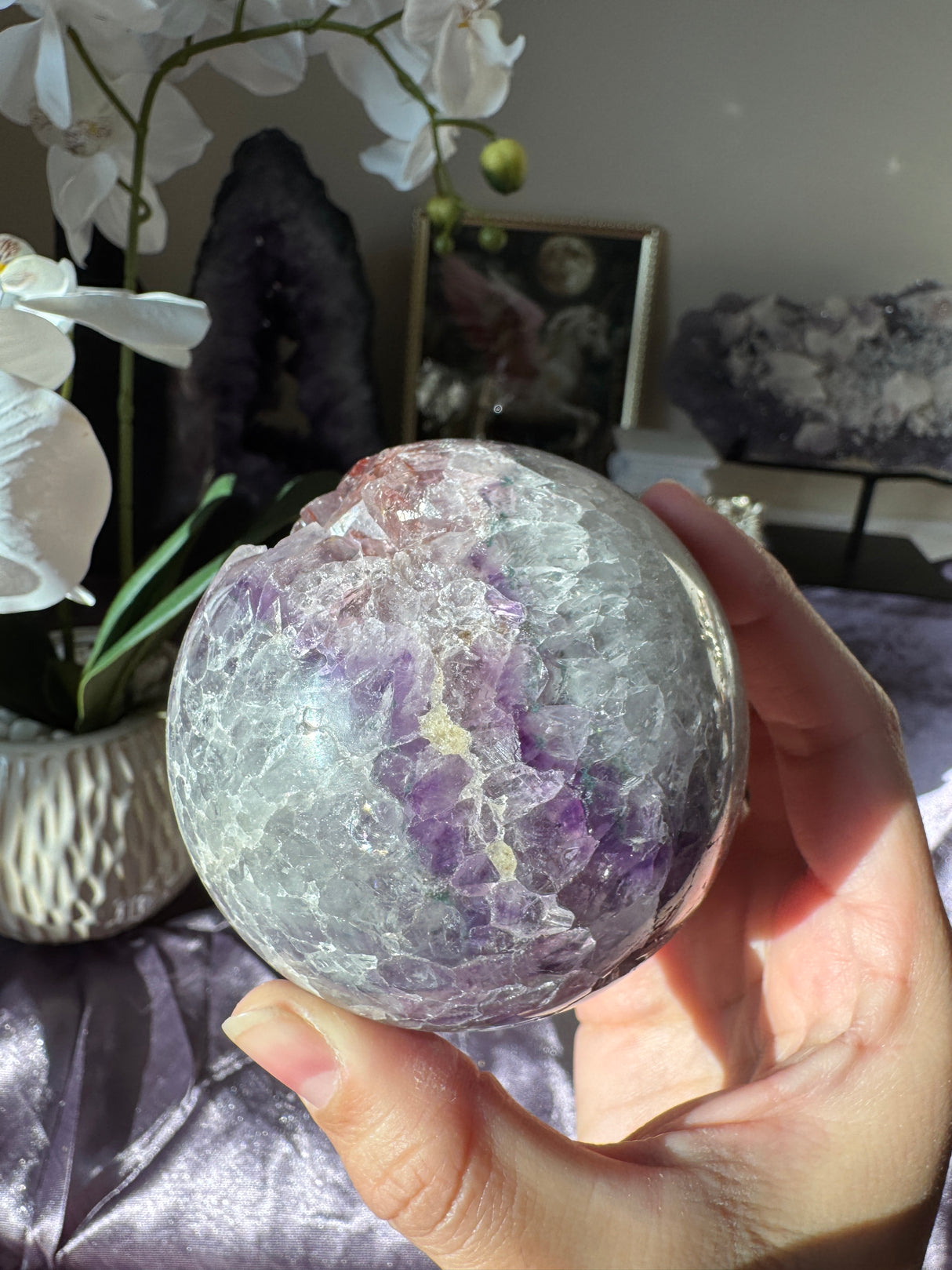 Unicorn Amethyst Sphere