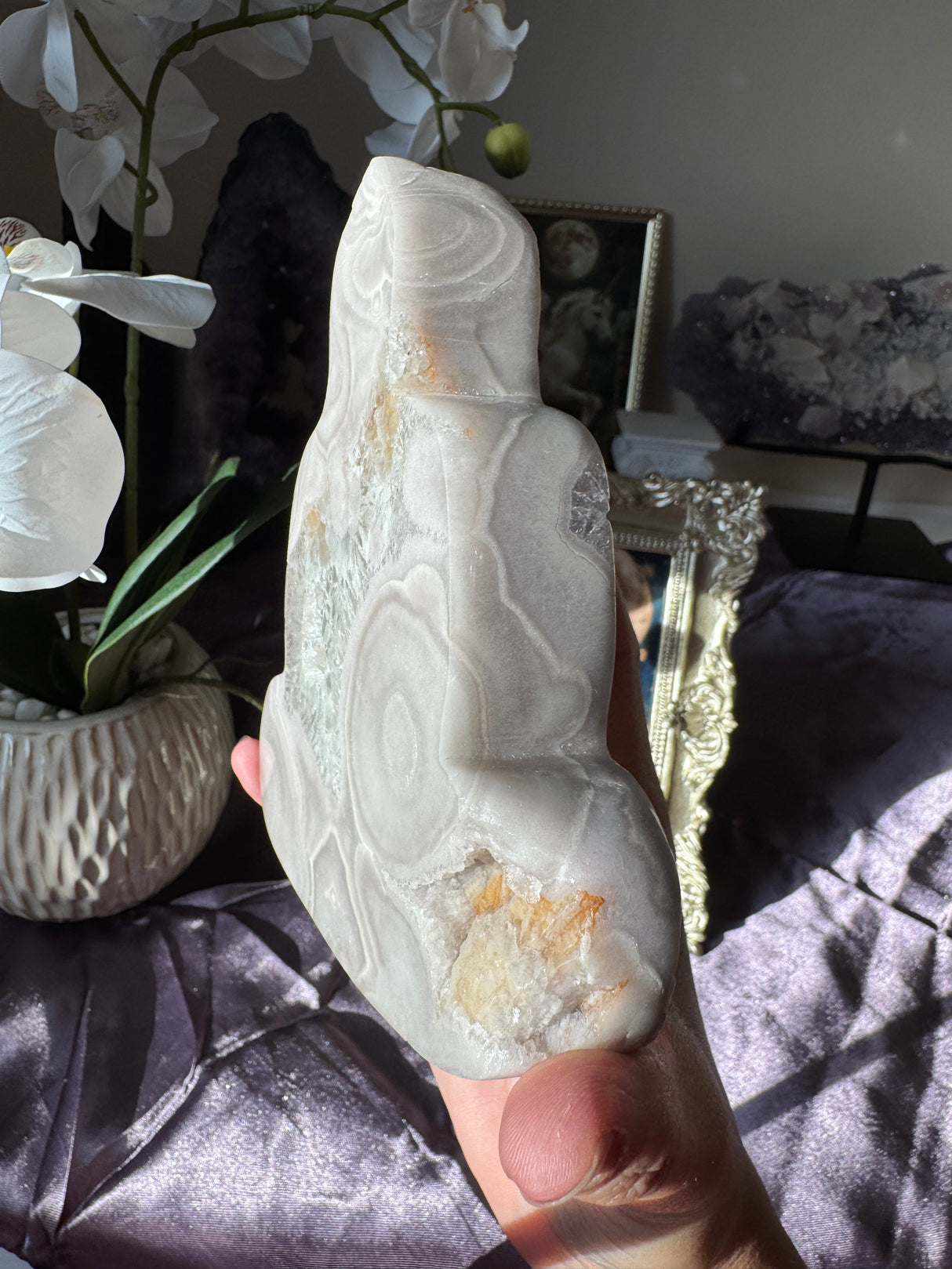 Pastel Pink Amethyst Buddha