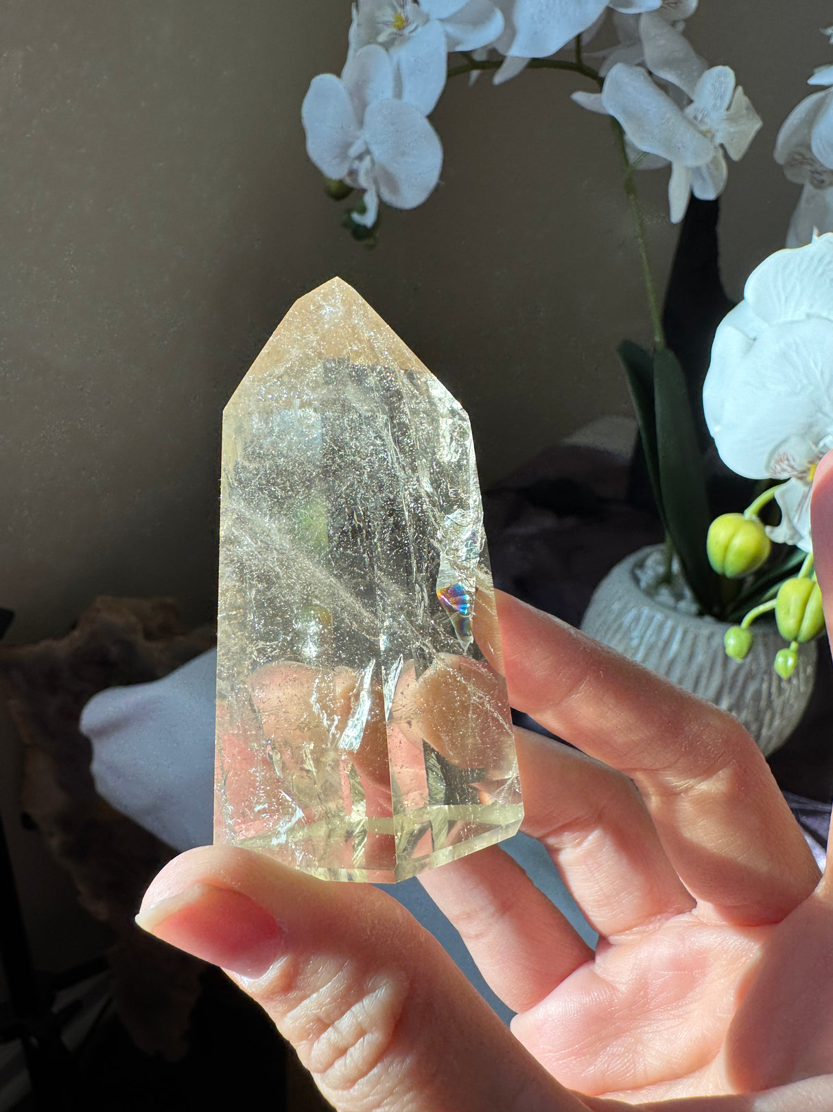 Champagne Citrine Tower