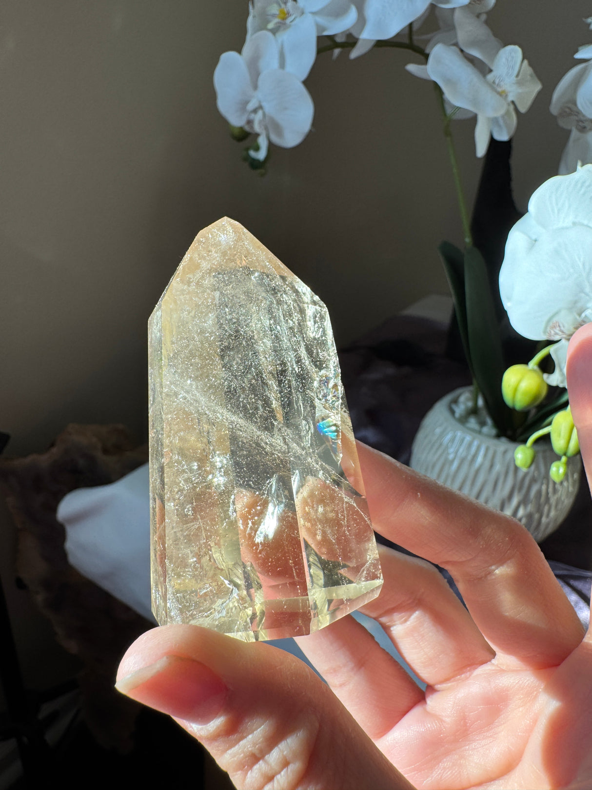 Champagne Citrine Tower