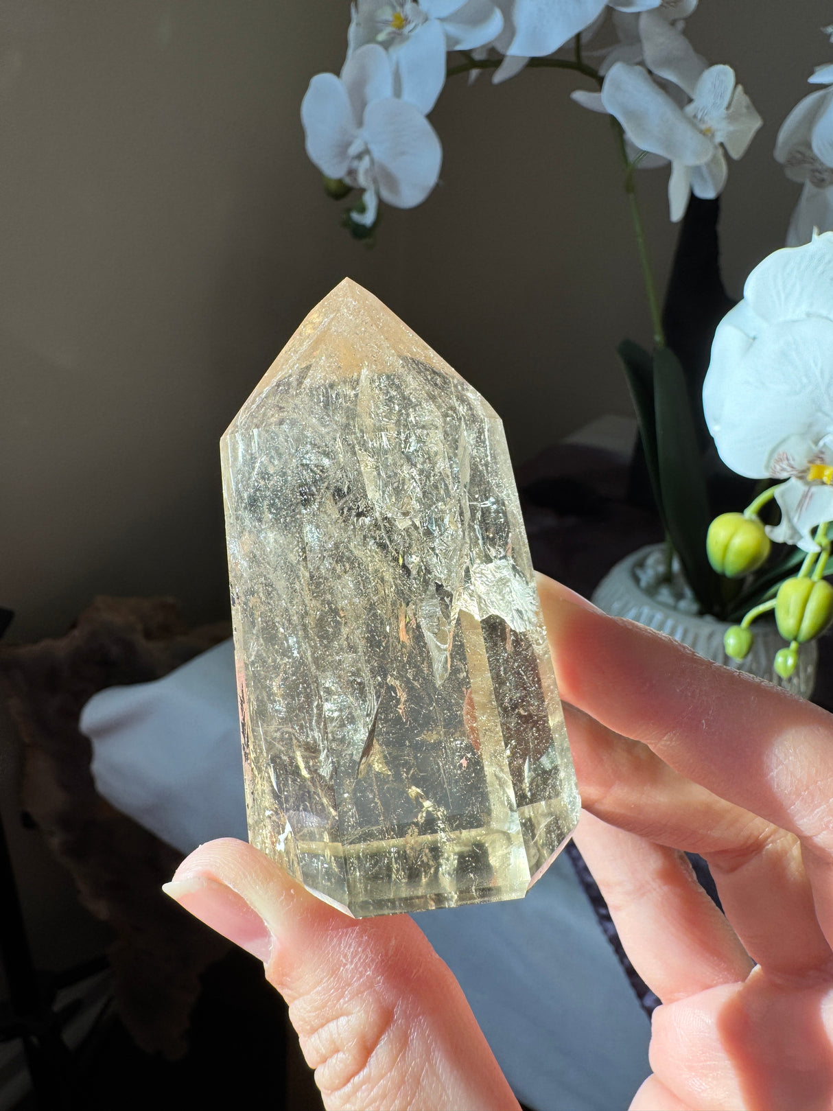 Champagne Citrine Tower