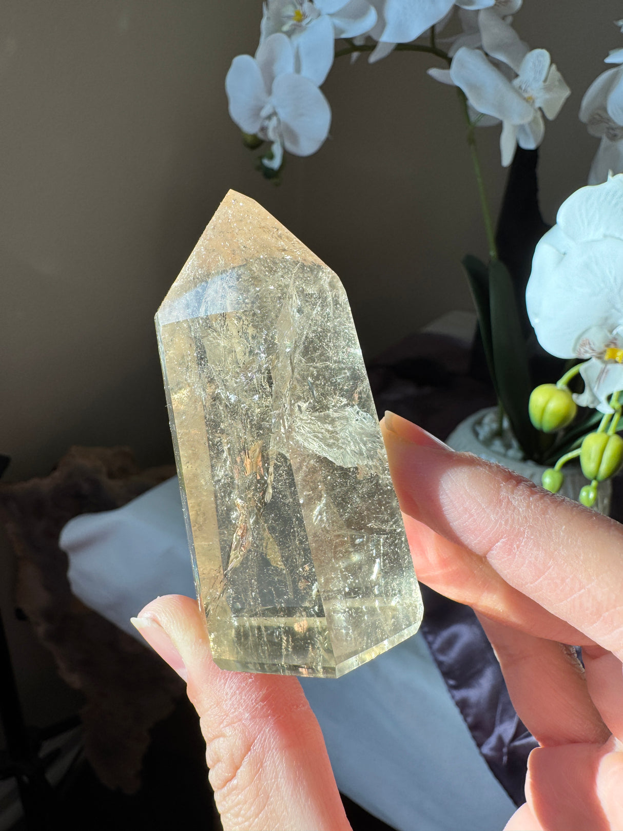 Champagne Citrine Tower