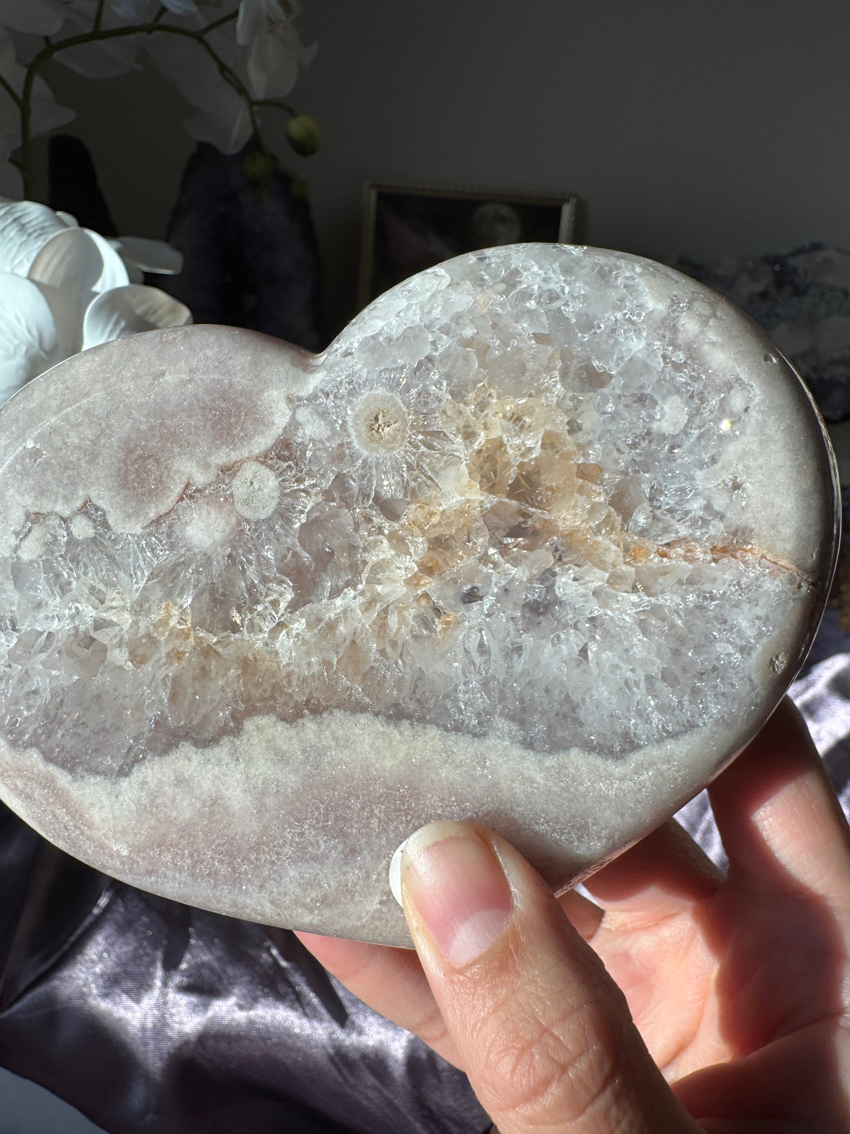 Pink Amethyst Heart
