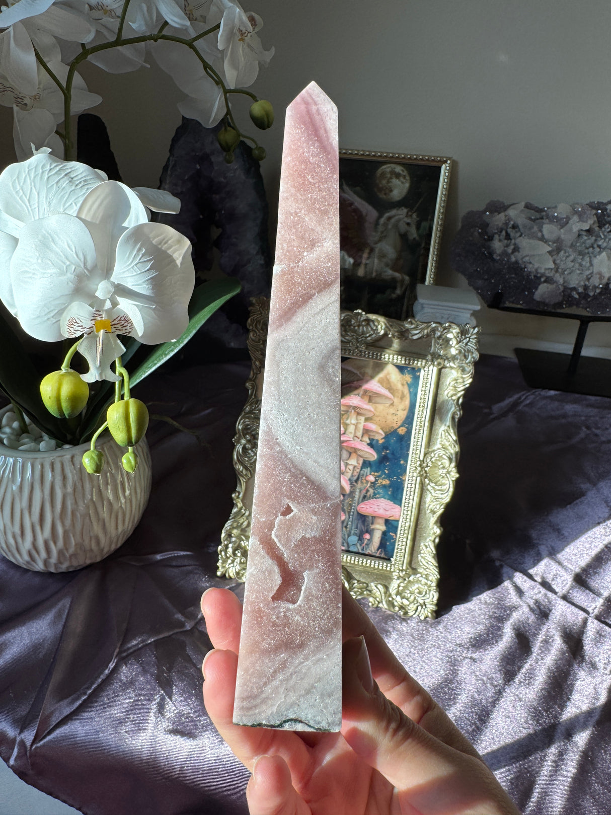 Pink Amethyst Obelisk