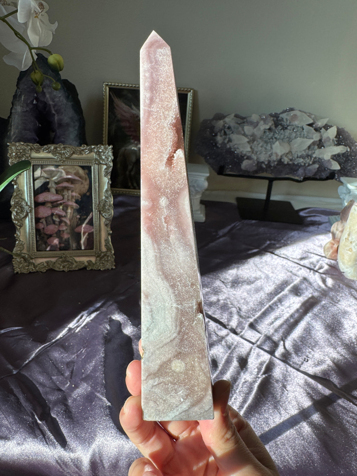 Pink Amethyst Obelisk