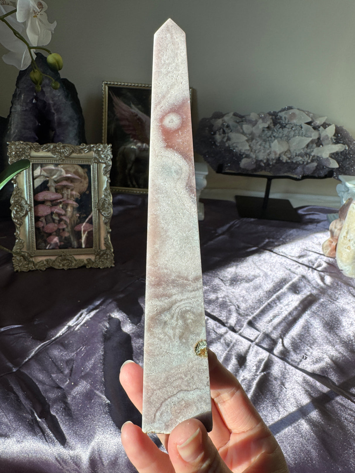 Pink Amethyst Obelisk