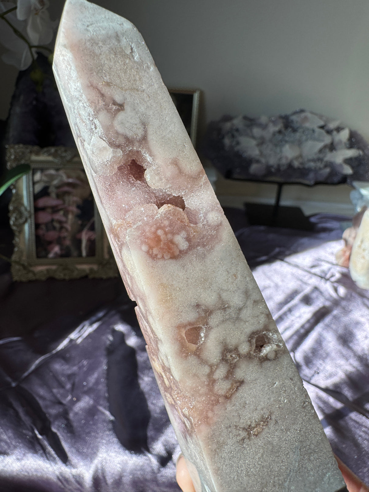 Pink Amethyst Obelisk