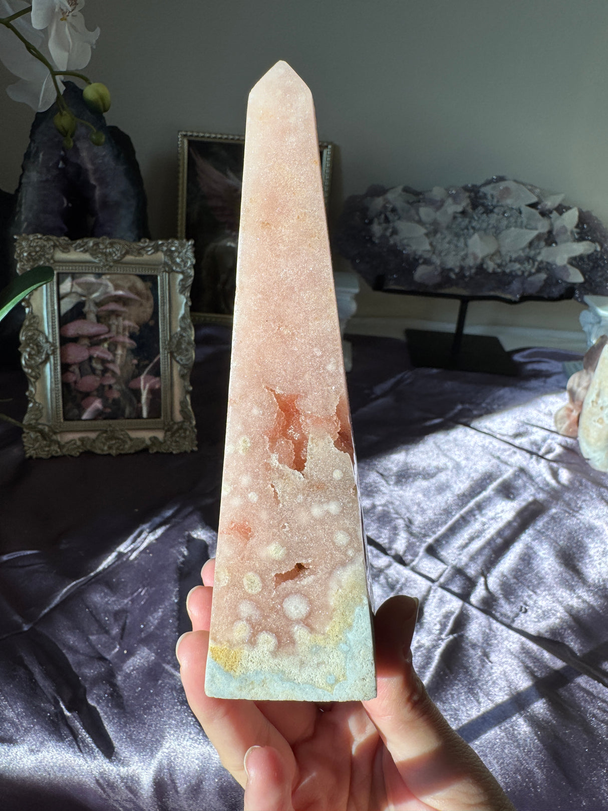 Pink Amethyst Obelisk