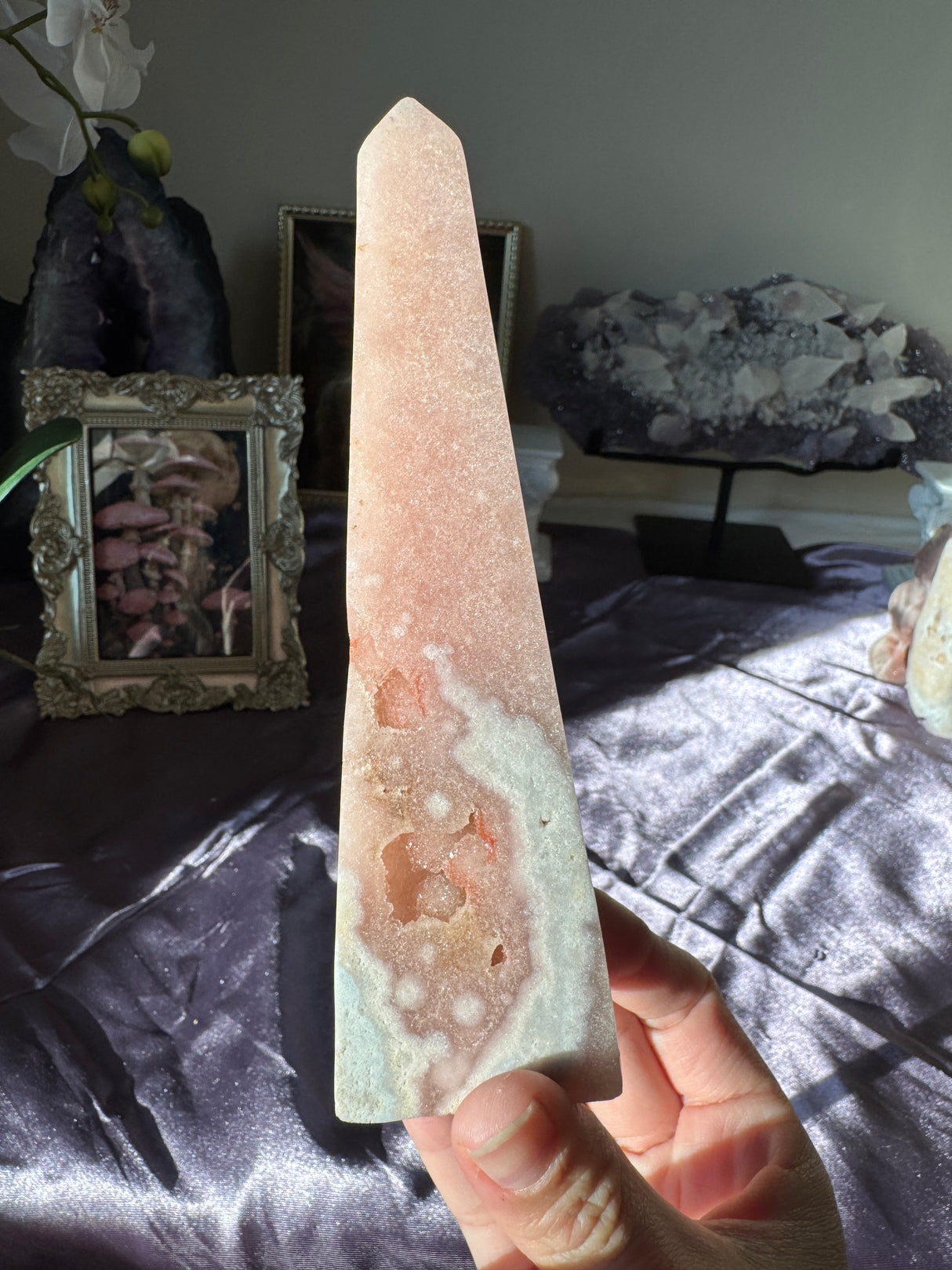 Pink Amethyst Obelisk