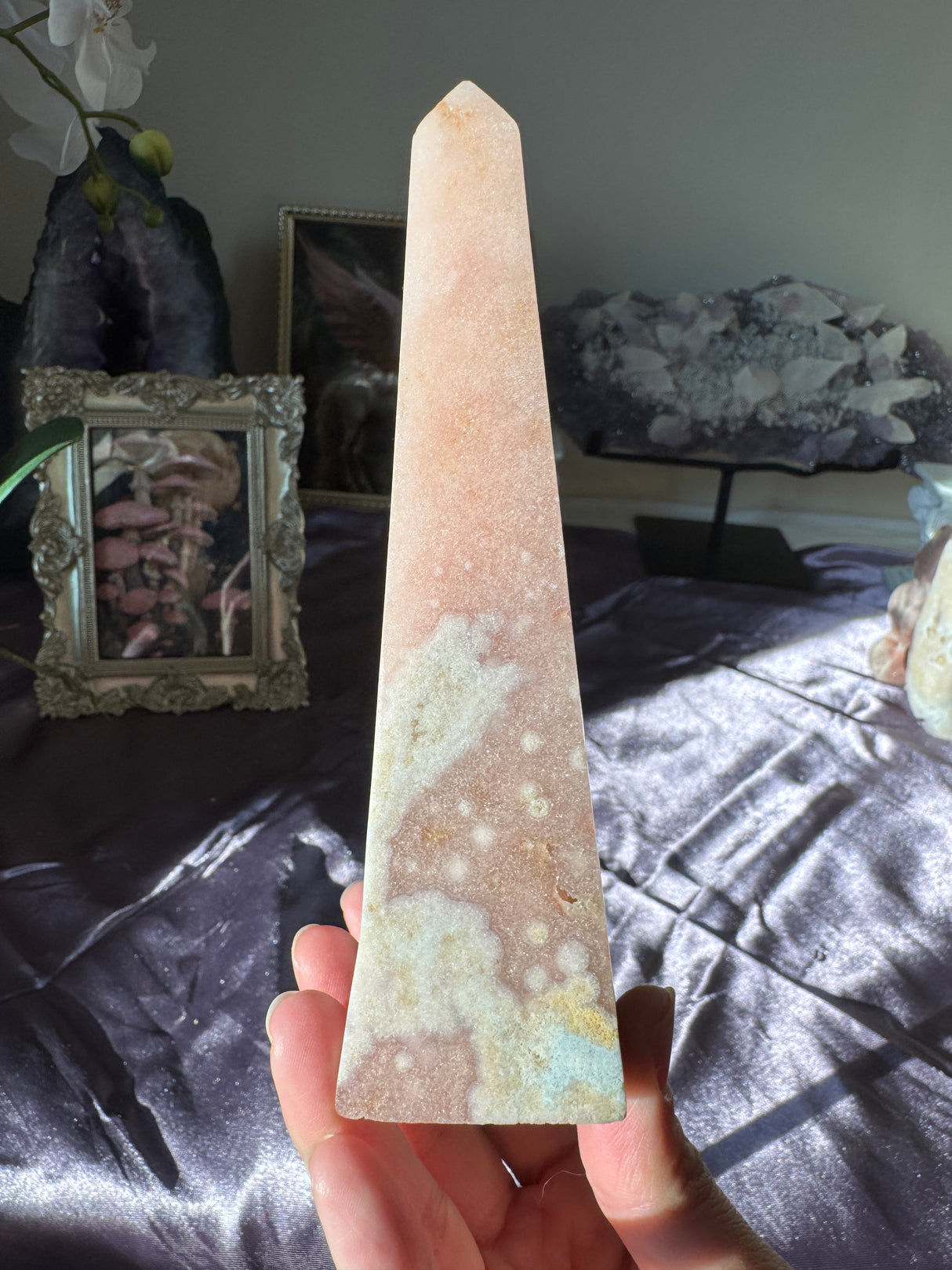 Pink Amethyst Obelisk