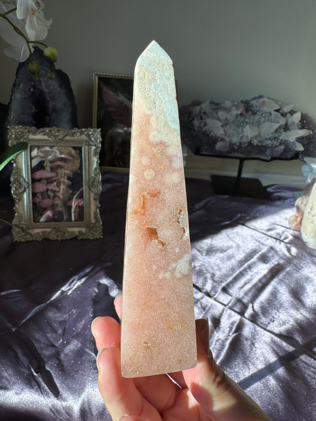 Pink Amethyst Obelisk