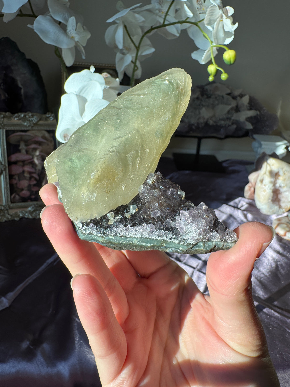 Amethyst Calcite Free Form