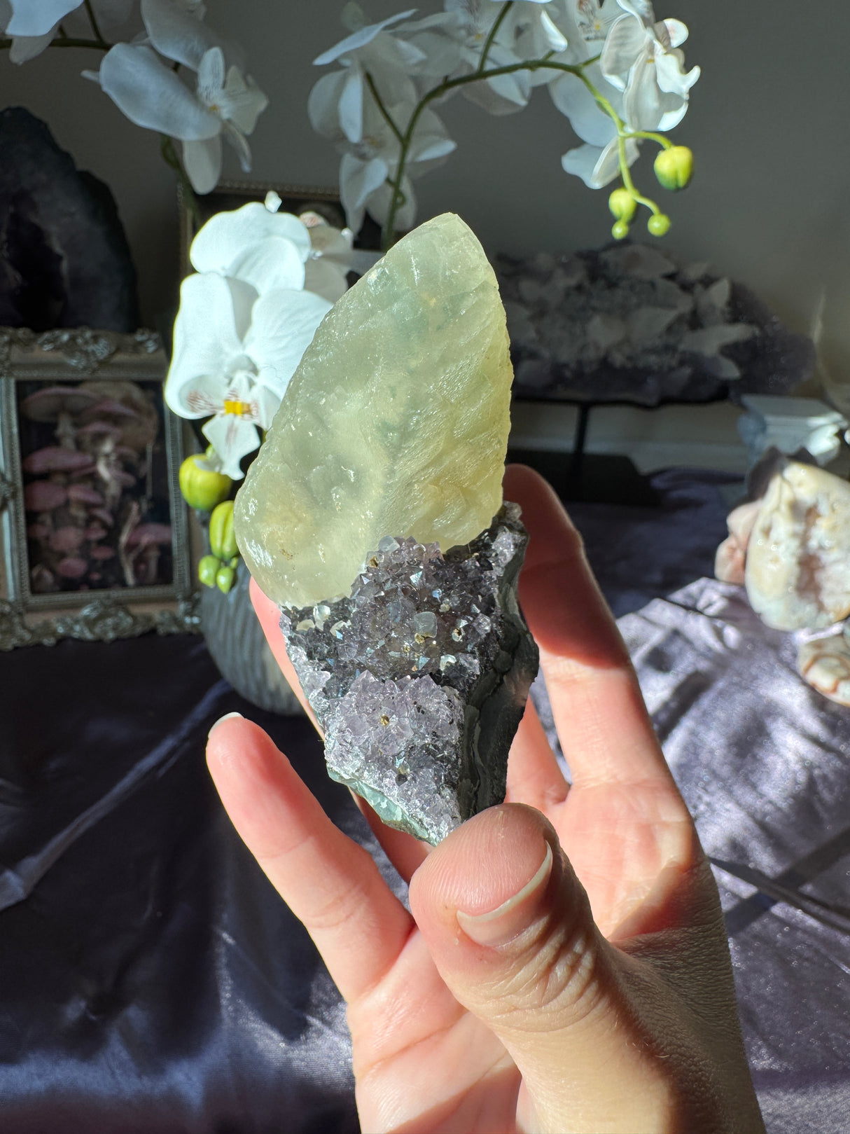 Amethyst Calcite Free Form