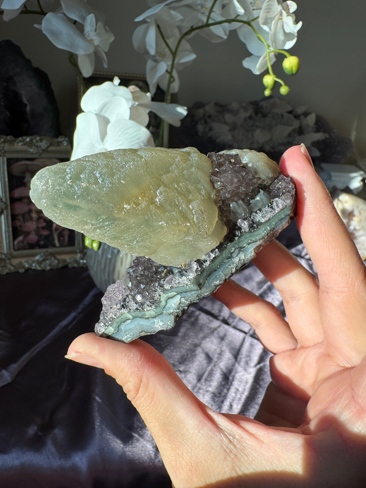 Amethyst Calcite Free Form