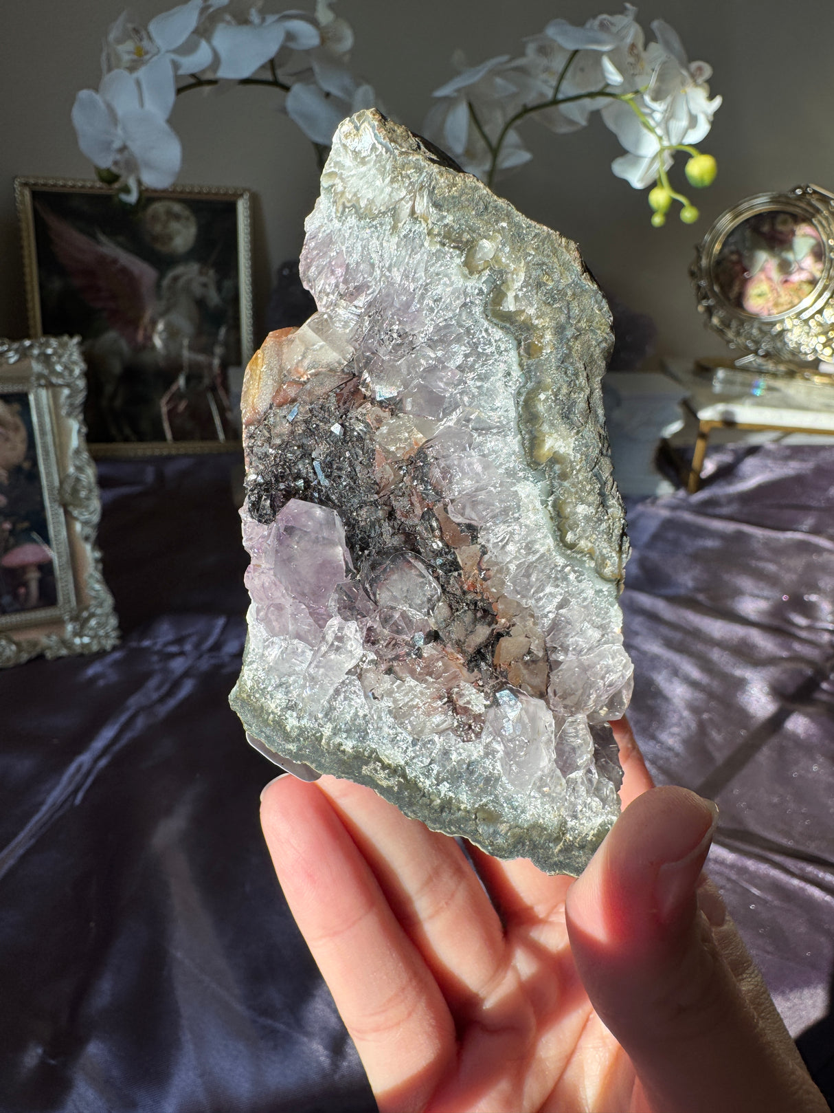 Amethyst Calcite Free Form