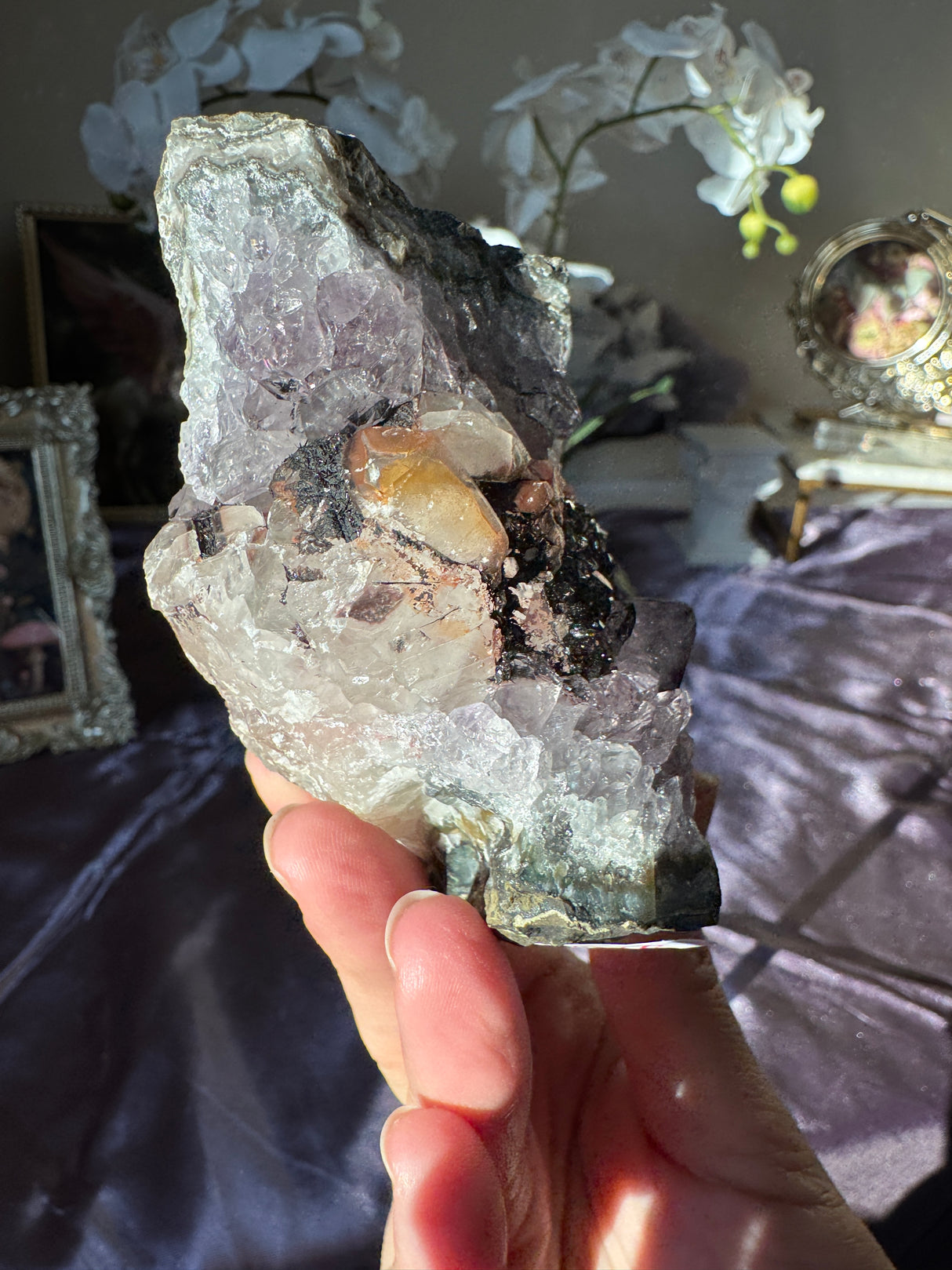 Amethyst Calcite Free Form