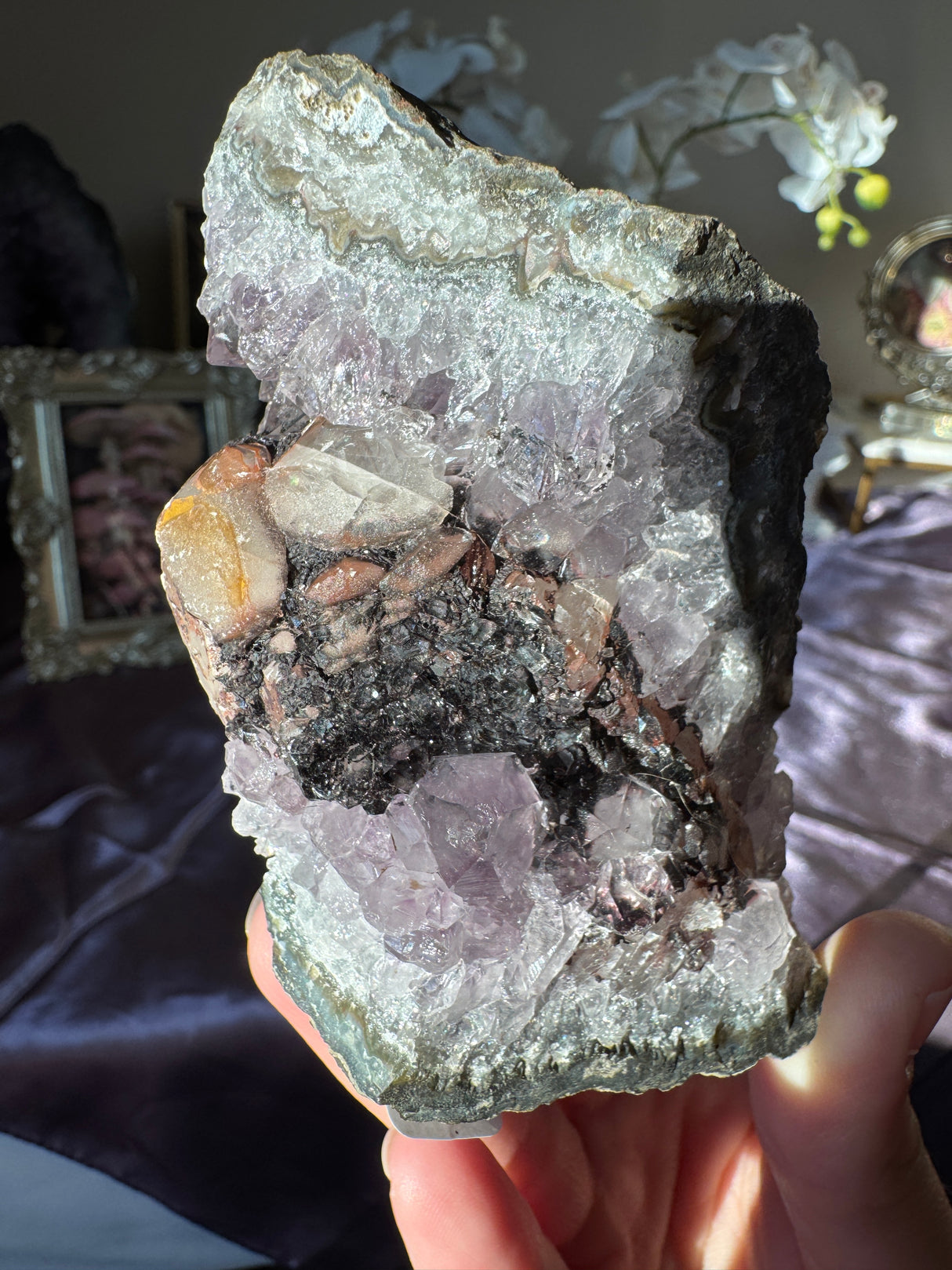 Amethyst Calcite Free Form