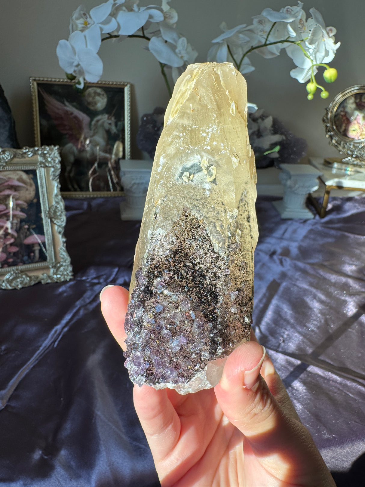 Amethyst Calcite Free Form