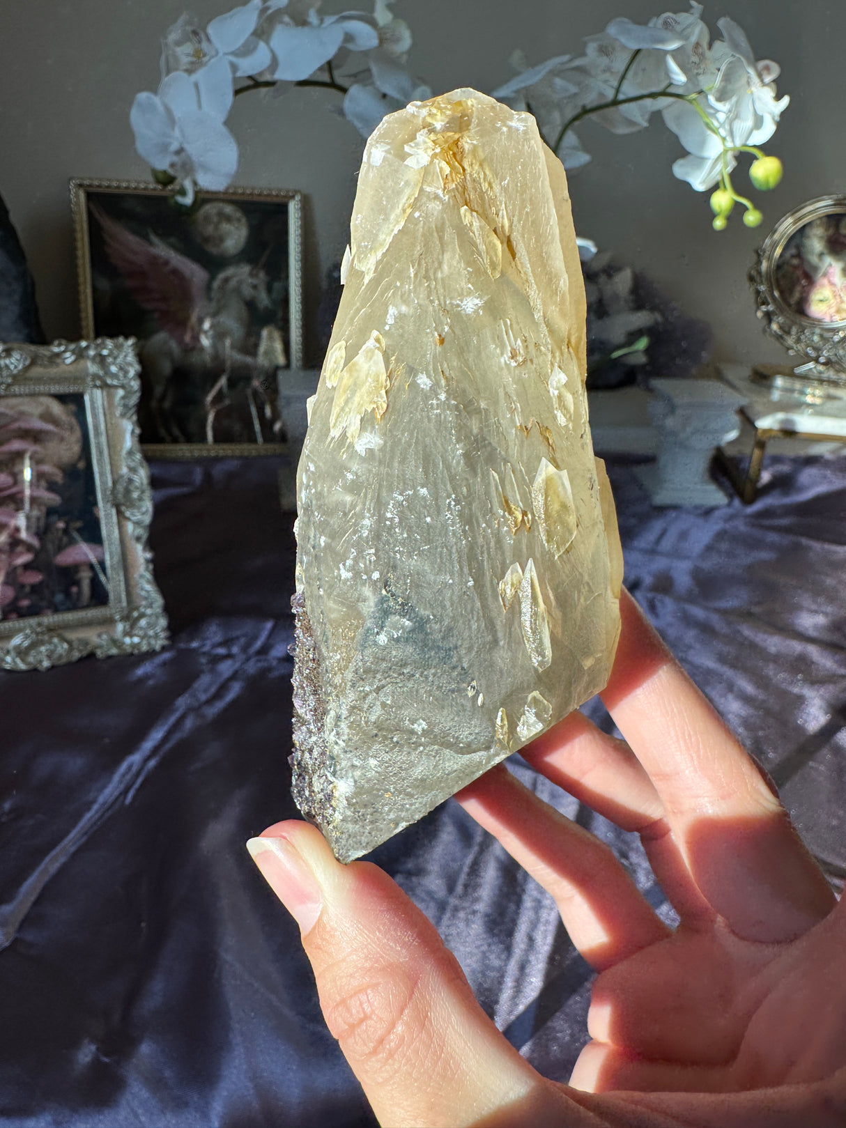 Amethyst Calcite Free Form