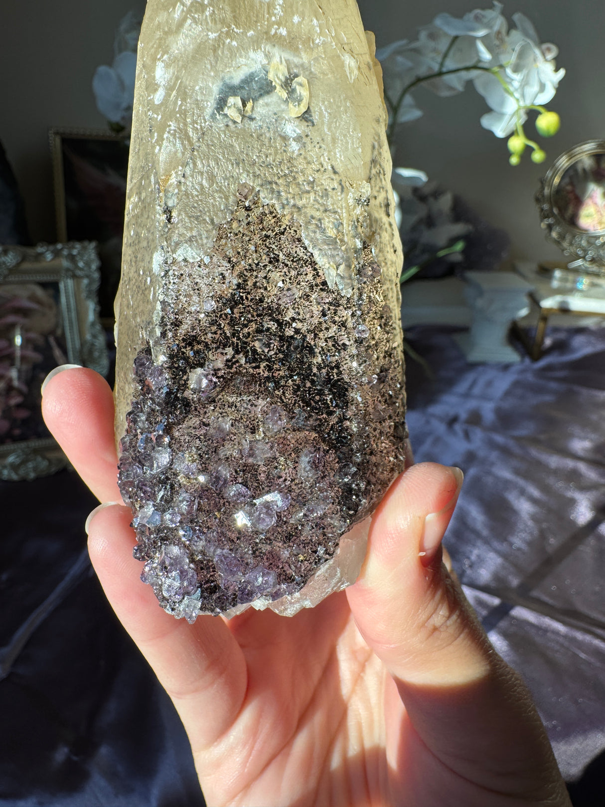Amethyst Calcite Free Form