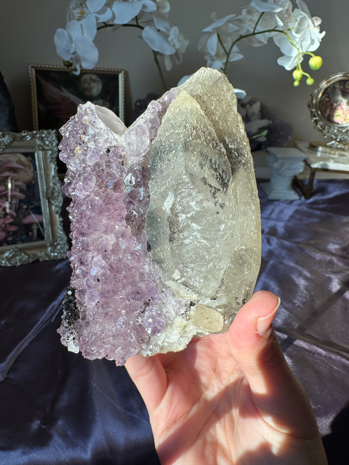 Amethyst Calcite Free Form