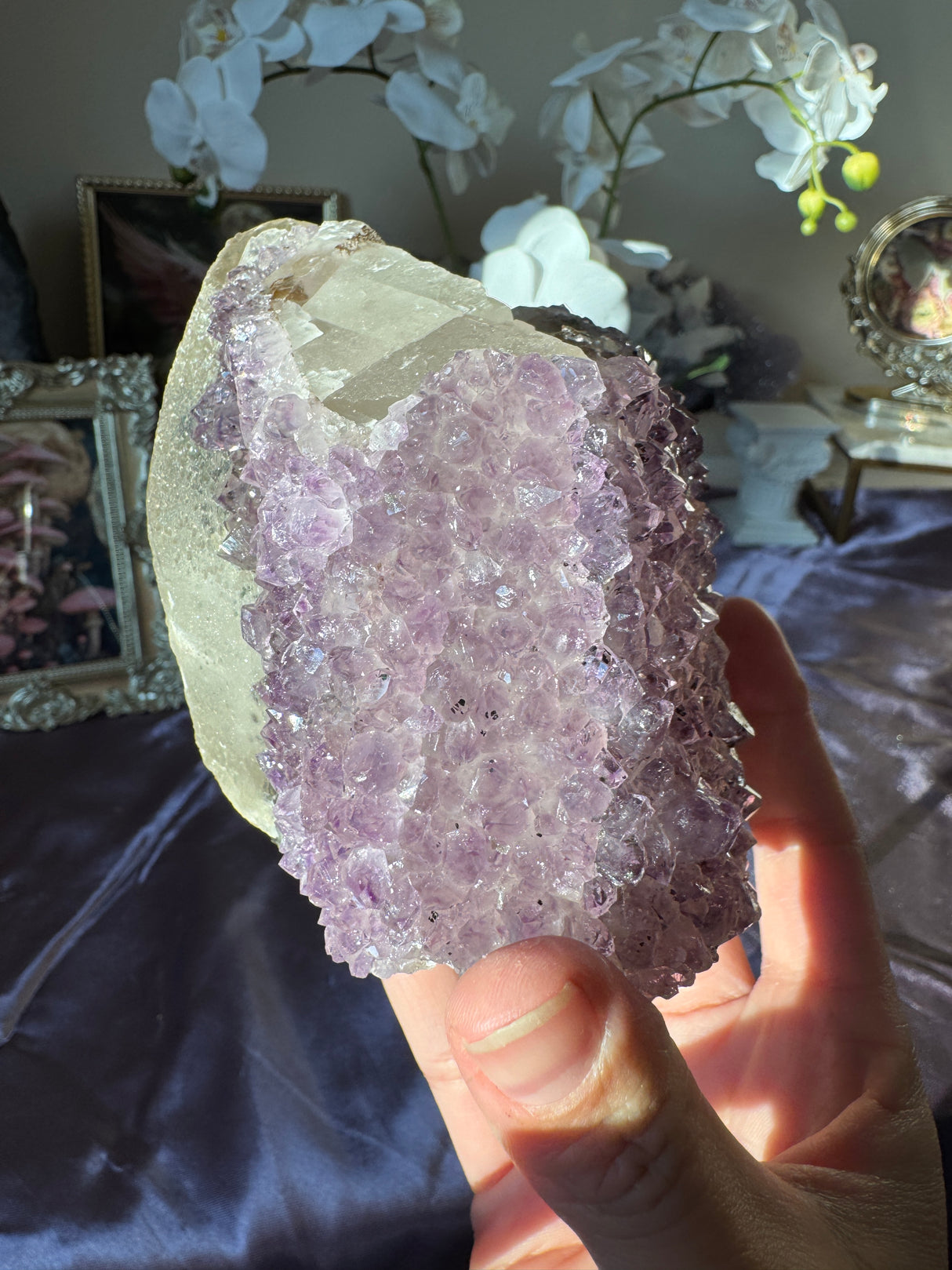 Amethyst Calcite Free Form