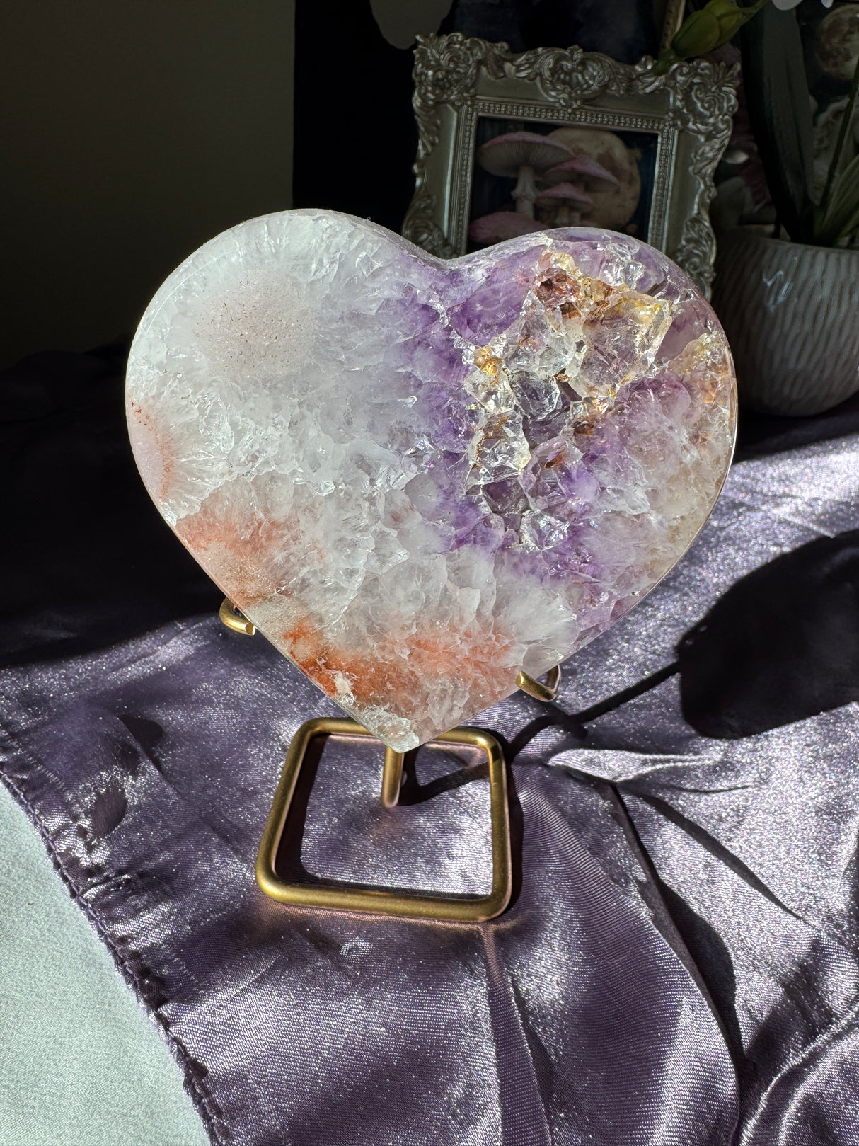 Pink Amethyst Heart