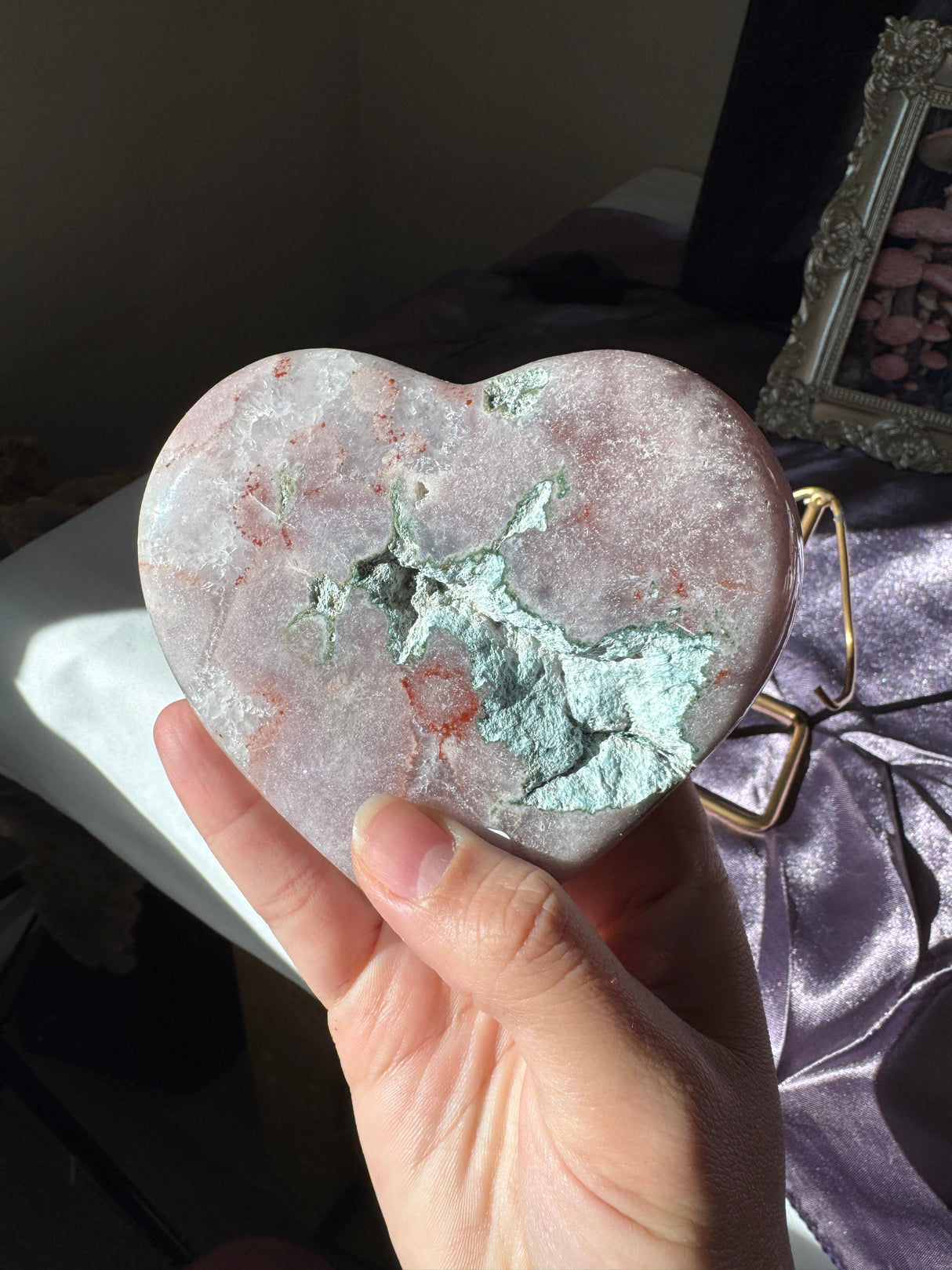 Pink Amethyst Heart