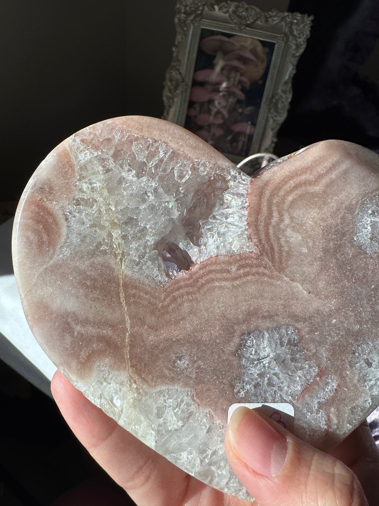 Pink Amethyst Heart