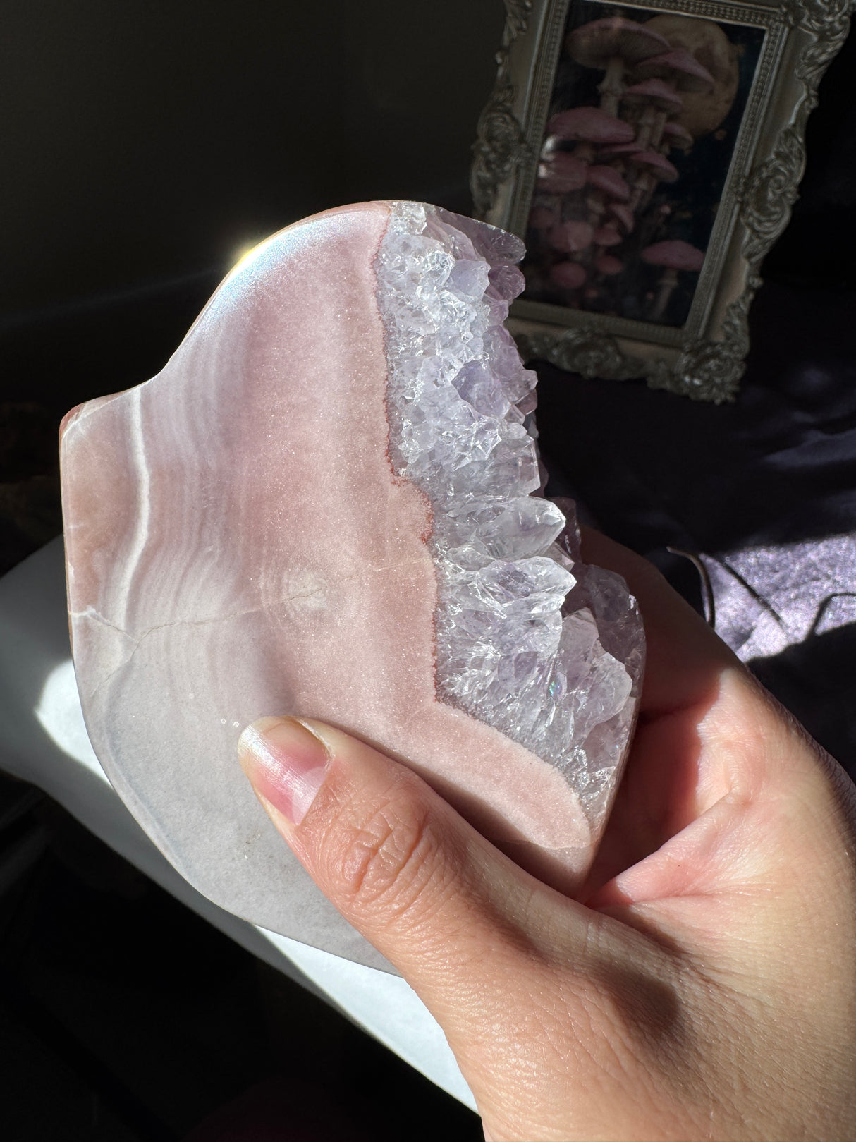 Pink Amethyst Heart