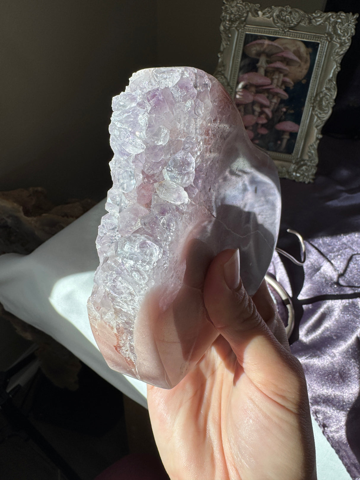 Pink Amethyst Heart