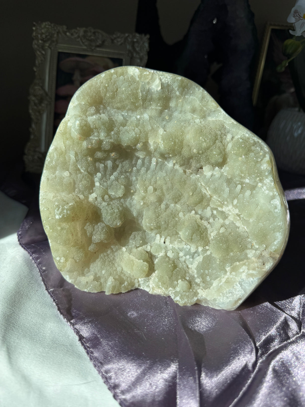 Green Pink Amethyst Free Form