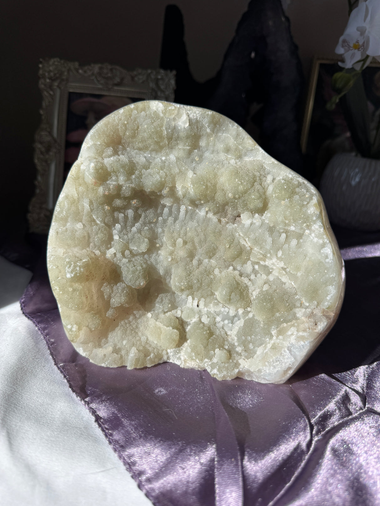 Green Pink Amethyst Free Form