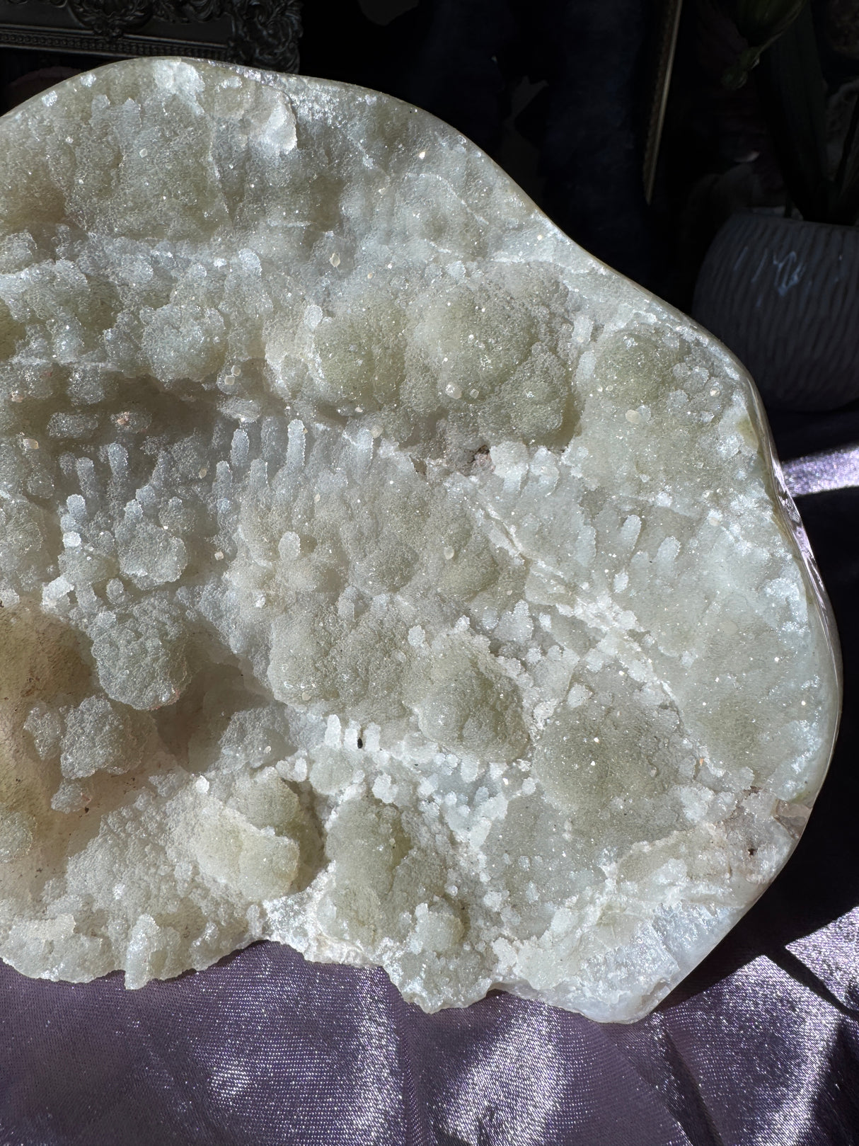 Green Pink Amethyst Free Form